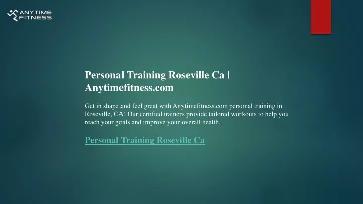 personal training roseville ca anytimefitness