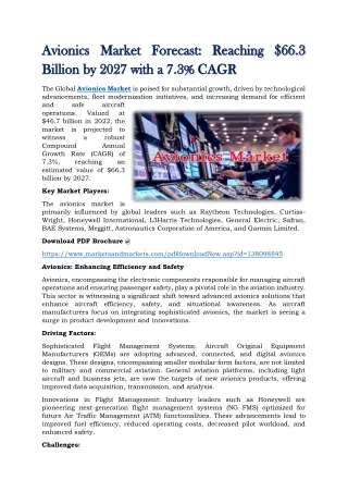 avionics market forecast reaching 66 3 avionics