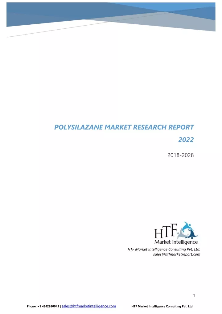 polysilazane market research report