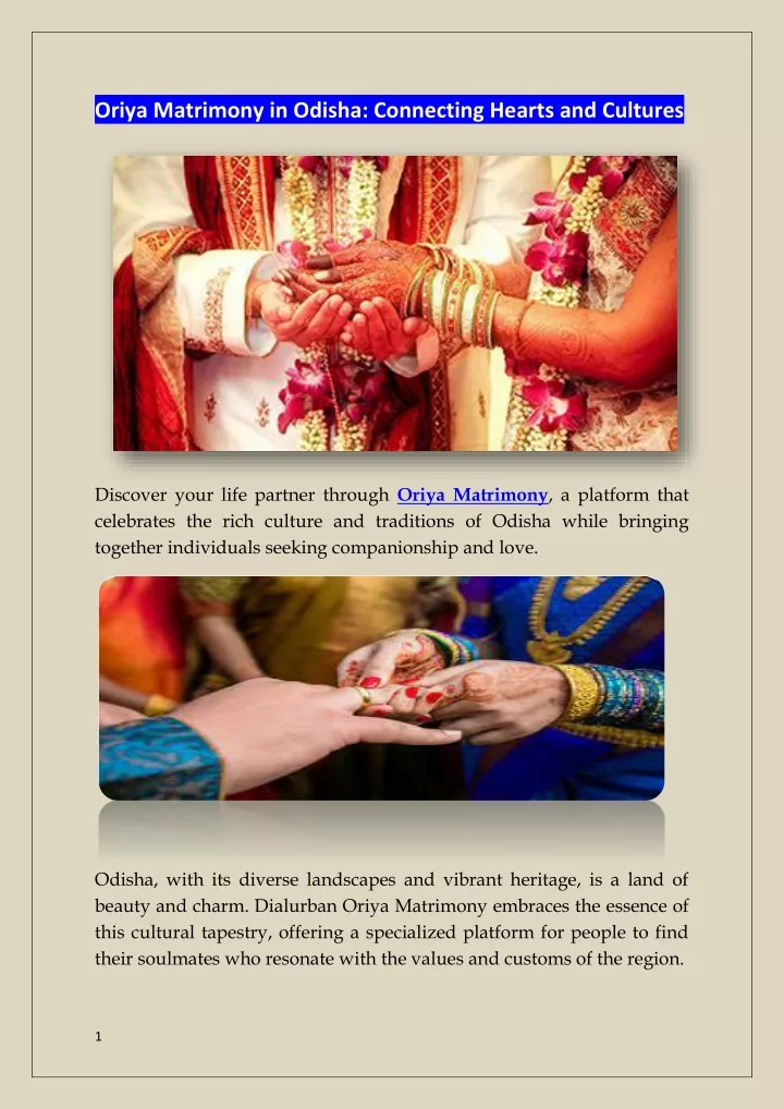 oriya matrimony in odisha connecting hearts