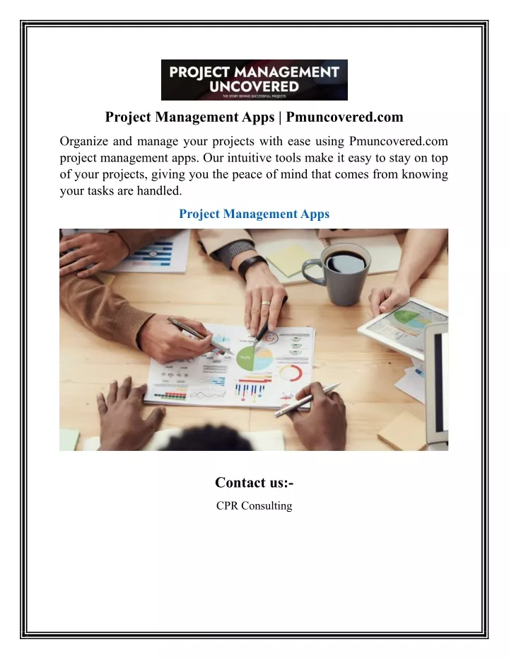 project management apps pmuncovered com