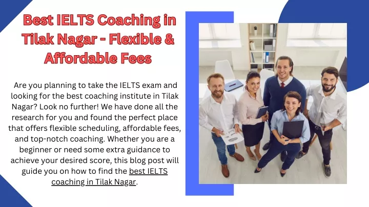 best ielts coaching in tilak nagar flexible