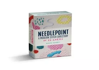[PDF] Needlepoint: A modern stitch directory in 50 cards Ipad