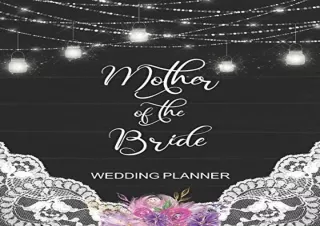 Download Mother of the Bride Wedding Planner: Rustic Wedding Planning Organizer