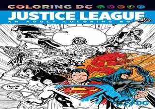 PDF Justice League: An Adult Coloring Book Kindle