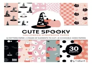 [PDF] Halloween Scrapbook Paper: Cute Spooky - 8 x 8 - Double Sided Pattern Pape