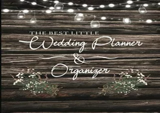 Download The Best Little Wedding Planner & Organizer: A Complete Research, Budge
