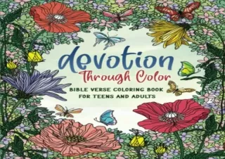 (PDF) Devotion Through Color: Bible Verse Coloring Book For Teens And Adults Fre