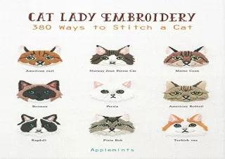 (PDF) Cat Lady Embroidery: 380 Ways to Stitch a Cat Android