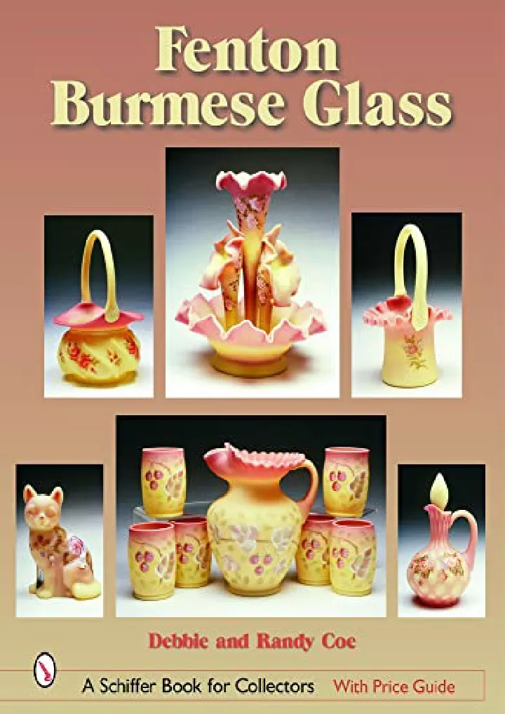 fenton burmese glass schiffer book for collectors