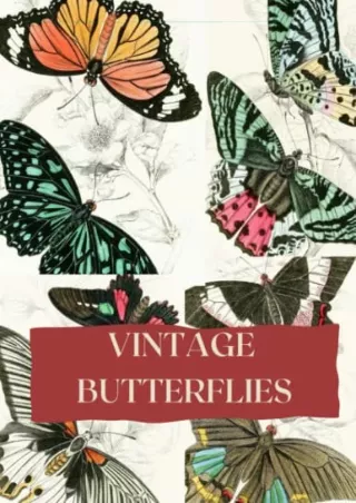 [PDF] DOWNLOAD EBOOK Vintage Butterflies  Moth Ephemera Book: Collage Cut