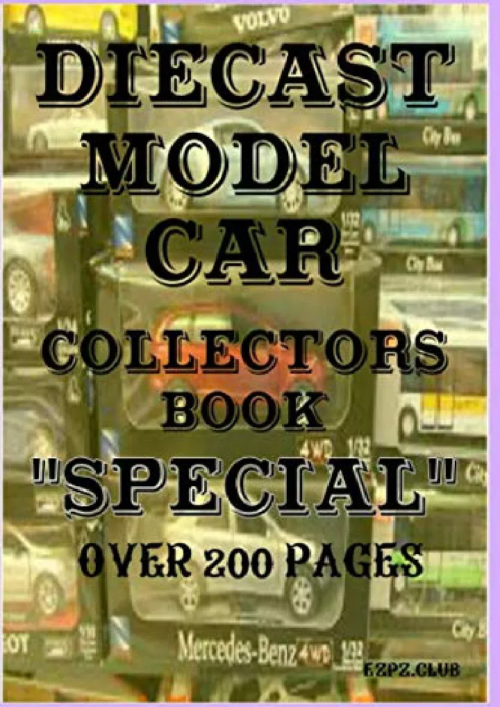diecast model car collectors book special
