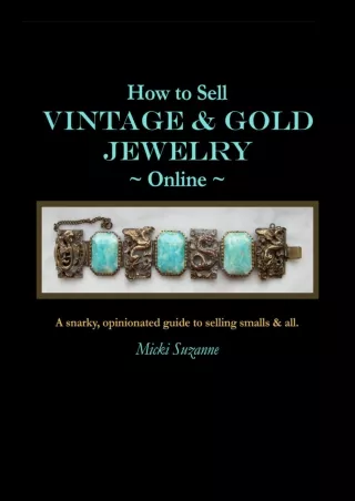 EPUB DOWNLOAD How to Sell Vintage  Gold Jewelry Online download