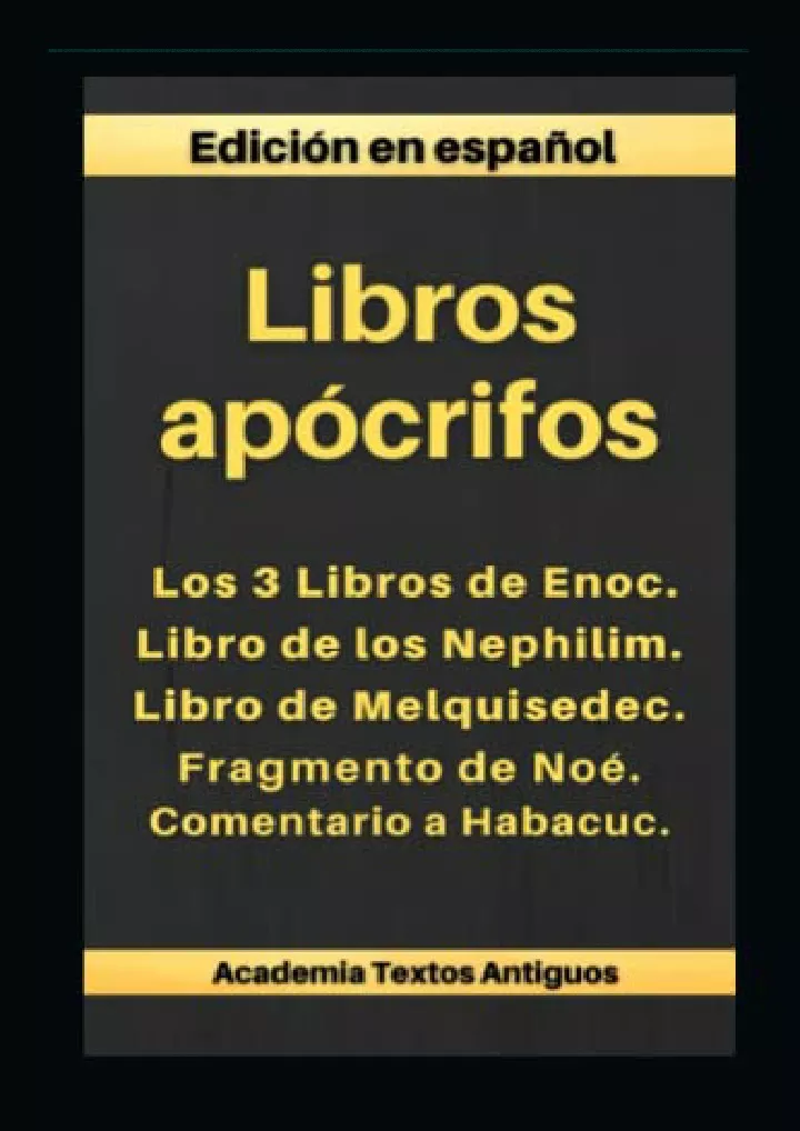 libros ap crifos contiene los 3 libros de enoc