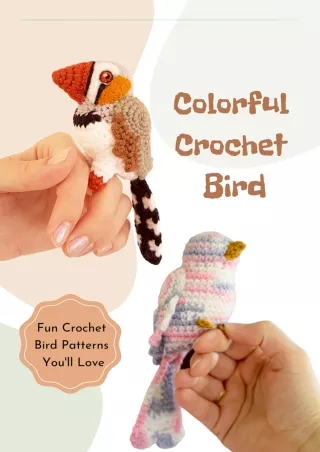 PDF KINDLE DOWNLOAD Colorful Crochet Bird: Fun Crochet Bird Patterns You'll