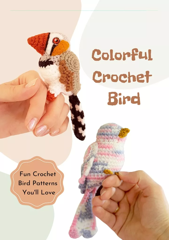 colorful crochet bird fun crochet bird patterns