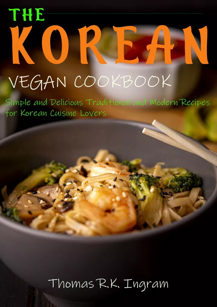 the korean vegan cookbook simple and delicious