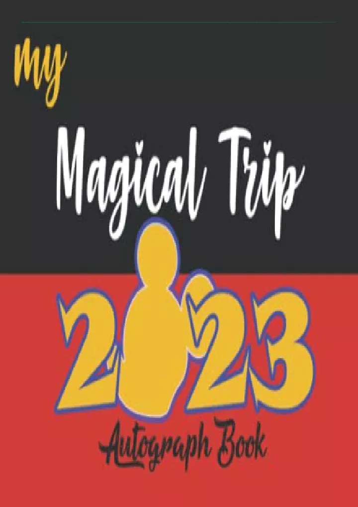 autograph book my magical trip 2023 collect