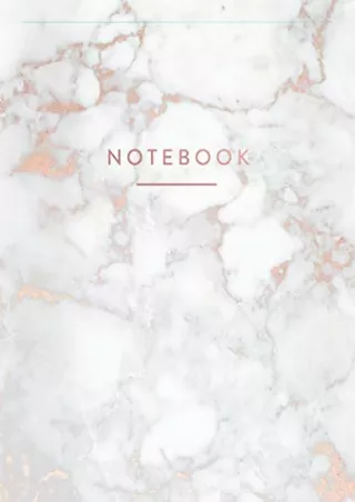 [PDF] DOWNLOAD FREE Notebook: Beautiful White Marble with Rose Gold | 150 C