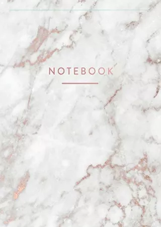 [PDF] READ Free Notebook: Elegant White Marble with Shiny Rose Gold Cover |