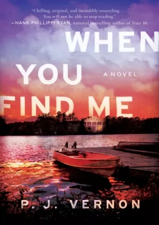 PDF When You Find Me: A Novel download