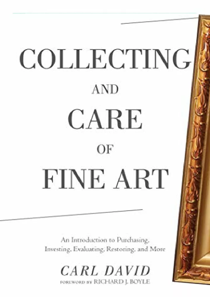 collecting and care of fine art an introduction
