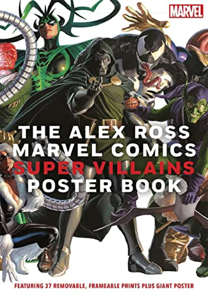 the alex ross marvel comics super villains poster