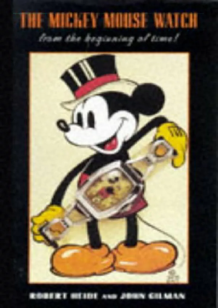 the mickey mouse watch from the beginning of time