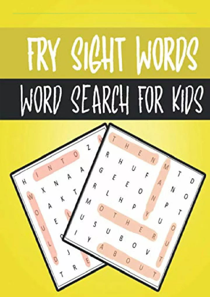fry sight words word search for kids high