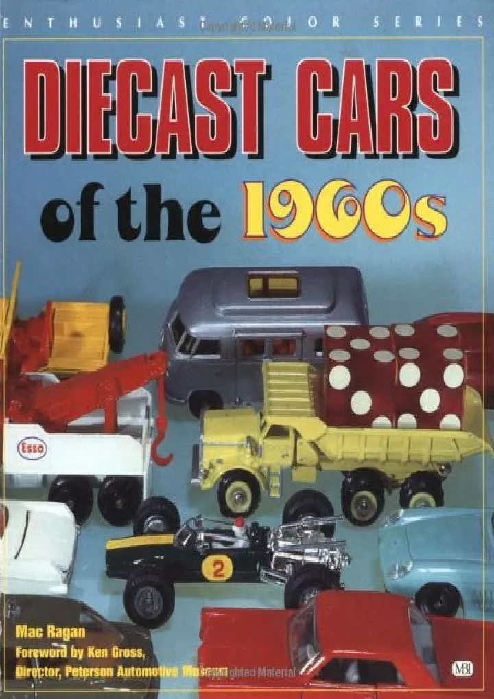 diecast cars of the 1960s enthusiast color series