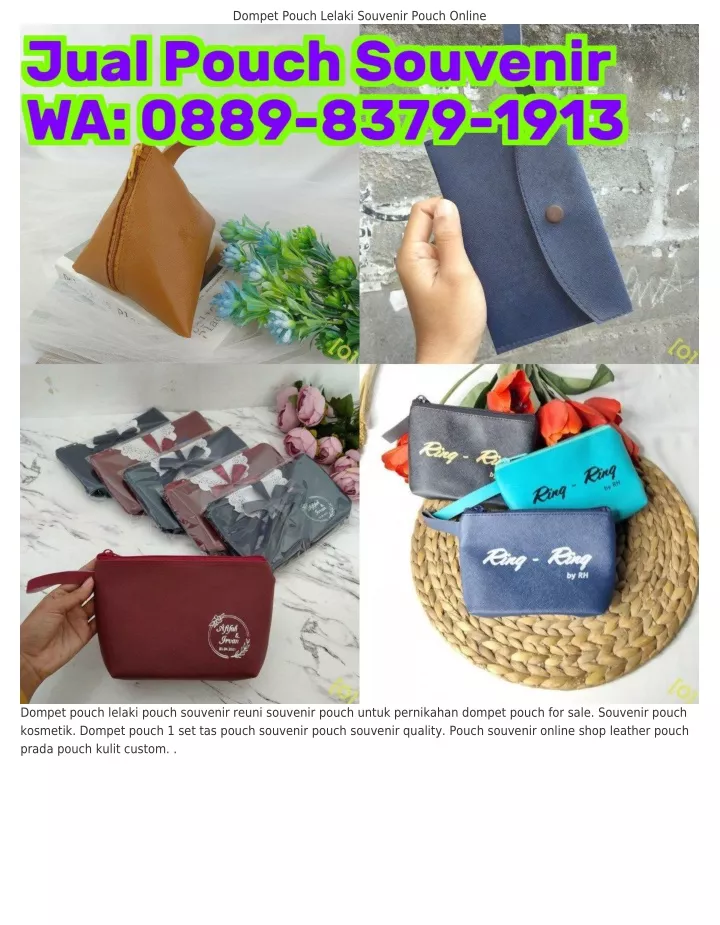 dompet pouch lelaki souvenir pouch online