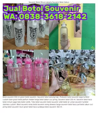 08౩8~౩ᏮI8~2IᏎ2 (WA) Botol Minum Souvenir Kantor Design Tumbler Custom