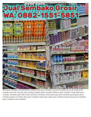 Ö882·1551·5851 (WA) Modal Bisnis Grosir Sembako Grosir Sembako Semarang 2023