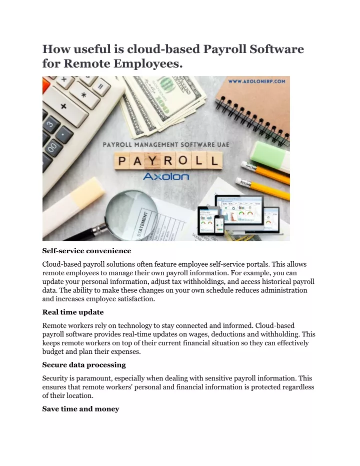 how useful is cloud based payroll software