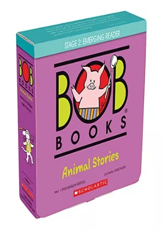 Read ebook [PDF] Bob Books - Animal Stories Box Set | Phonics, Ages 4 and up, Kindergarten