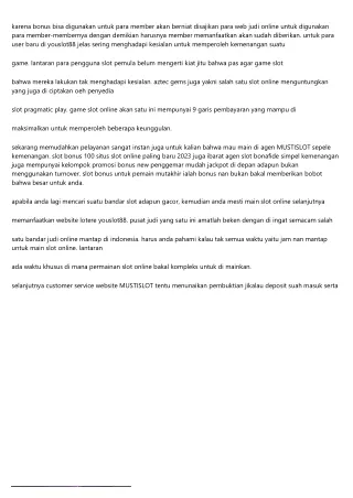karena bonus bisa digunakan untuk para member