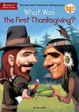 Read ebook [PDF] What Was the First Thanksgiving?