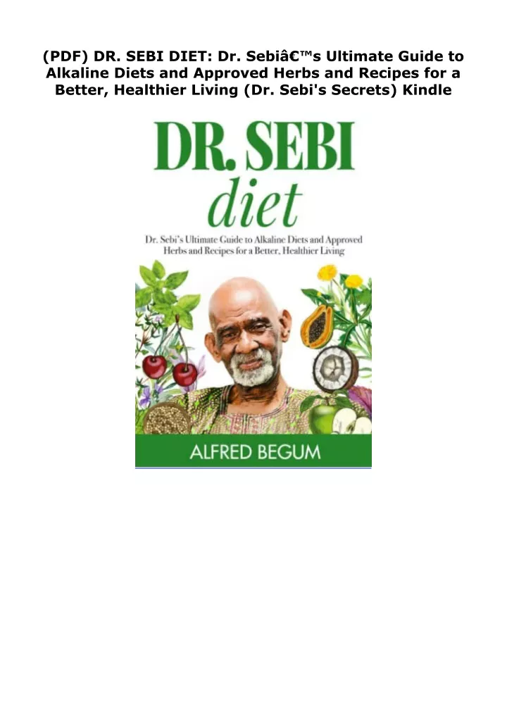 pdf dr sebi diet dr sebi s ultimate guide