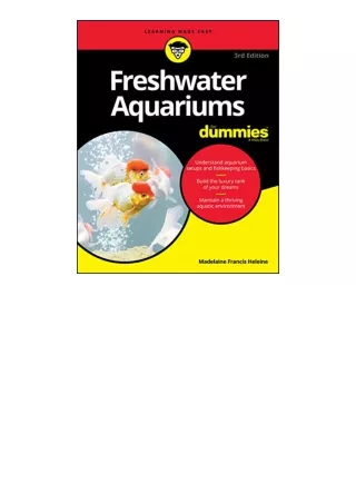 Download PDF Freshwater Aquariums For Dummies for ipad