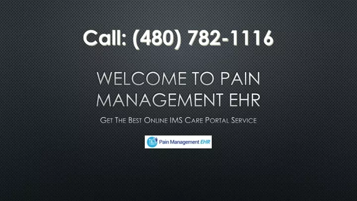 welcome to pain management ehr