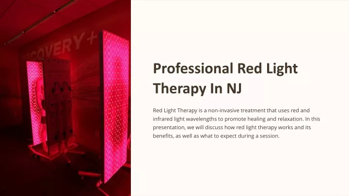professional red light therapy in nj