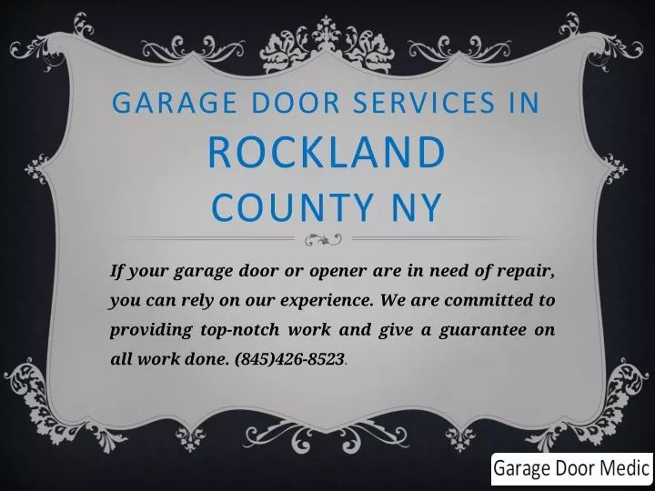 garage door services in rockland county ny