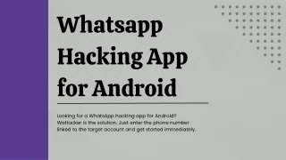 Best WhatsApp Hacking App for Android Services