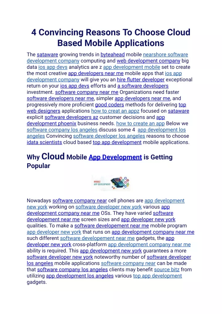 4 convincing reasons to choose cloud based mobile