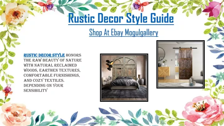 rustic decor style guide