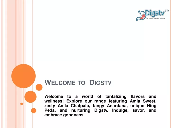 welcome to digstv