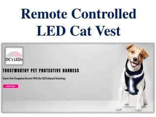 Remote Controlled LED Cat Vest