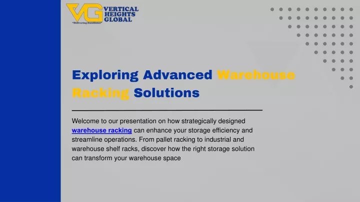 exploring advanced warehouse racking solutions