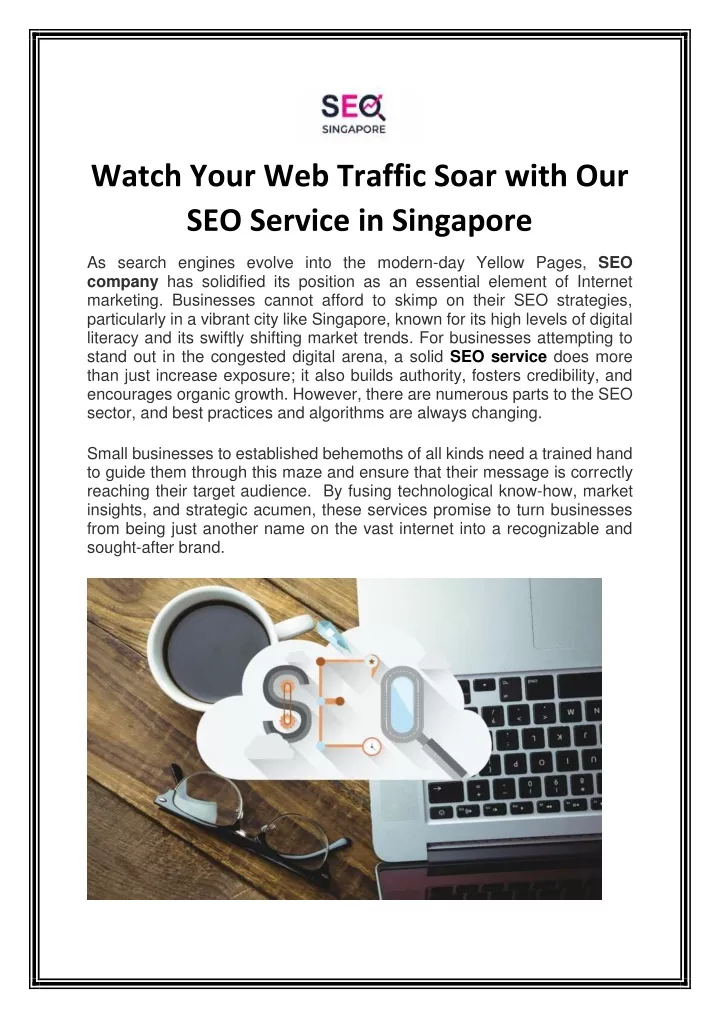 watch your web traffic soar with our seo service