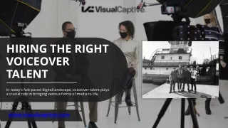 hiring the right voiceover talent
